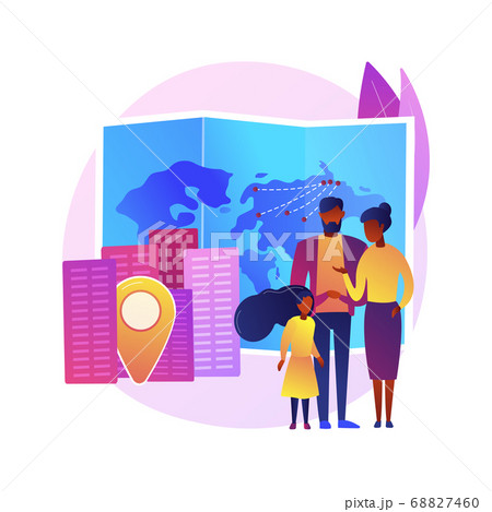 Diaspora abstract concept vector illustration. 68827460