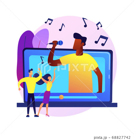 Music video abstract concept vector illustration. Music video abstract concept vector illustration. 68827742