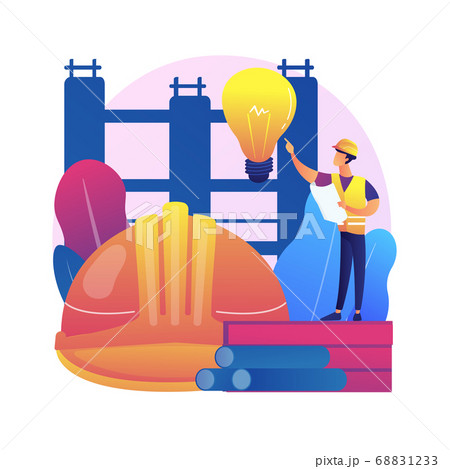 Innovative construction materials abstract concept vector illustration. Innovative construction materials abstract concept vector illustration. 68831233