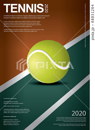 Tennis Championship Poster Vector illustration 68831264