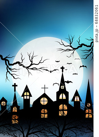 ハロウィン 城 風景 背景 ハロウィン 城 風景 背景 68832061