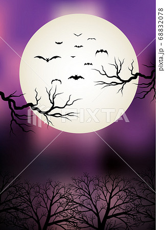 ハロウィン 夜空 風景 背景 ハロウィン 夜空 風景 背景 68832078