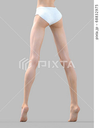 美しい女性の脚 perming3DCG イラスト素材 美しい女性の脚 perming3DCG イラスト素材 68832975