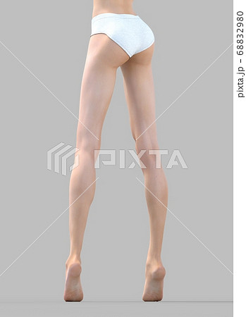 美しい女性の脚 perming3DCG イラスト素材 美しい女性の脚 perming3DCG イラスト素材 68832980