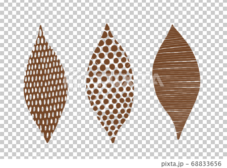 北欧風　落ち葉模様 68833656