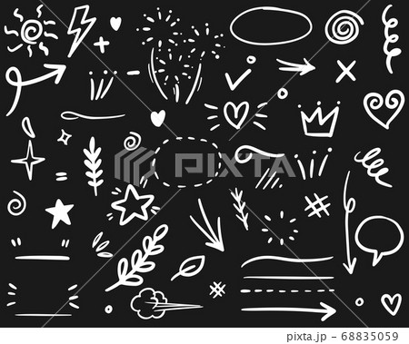 Hand drawn set elements, for concept design. Hand drawn set elements, for concept design. 68835059