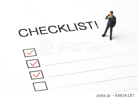 チェック リスト チェックボックス 68836187