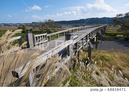 世界一長い木造歩道橋_蓬莱橋 世界一長い木造歩道橋_蓬莱橋 68838471