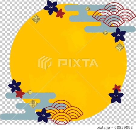 十五夜のフレームイラスト 68839098