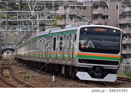 東海道本線　真鶴　JR東日本　E231系1000番台　U55編成（小山） 68839385