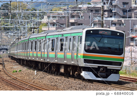 東海道本線　真鶴　JR東日本　E231系1000番台　S34編成（国府津） 68840016
