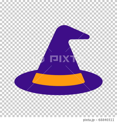 魔女の帽子のアイコンイラストのイラスト素材