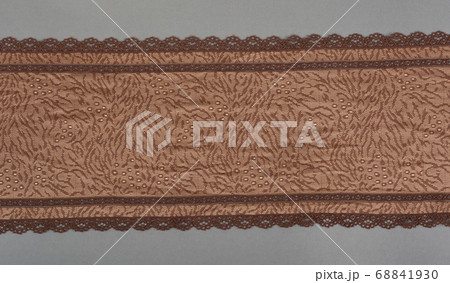 color straight strip of lace fabric on a gray 68841930