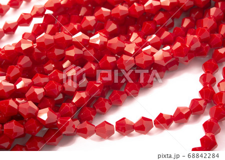 Beautiful Red Glass Sparkle Crystal Isoalted Beads 68842284