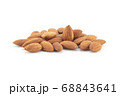 Group Almonds isolated on white . 68843641