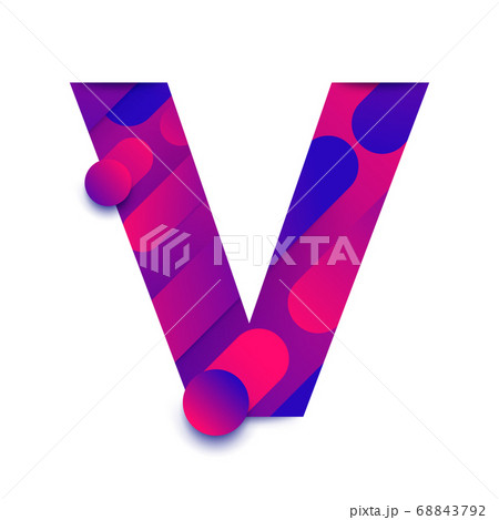 Alphabet Bg Gradients Vのイラスト素材