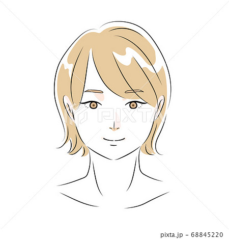 女性イラスト　フレッシュ 68845220