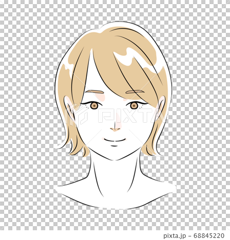 女性イラスト　フレッシュ 68845220