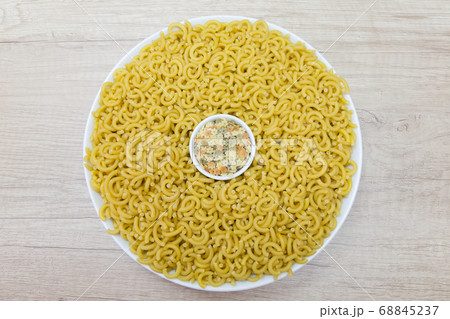 bowls of fideua of pasta and stars bowls of fideua of pasta and stars 68845237