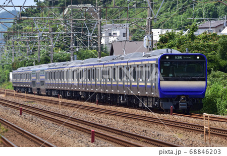 東海道本線　二宮－大磯　E235系1000番台　F-01編成（鎌倉）　基本編成　試運転 68846203
