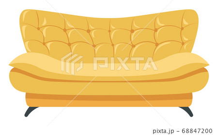 Stylish leather sofa for home or office interior 68847200