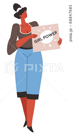 Girl power feminism movement for gender equality of rights 68847685
