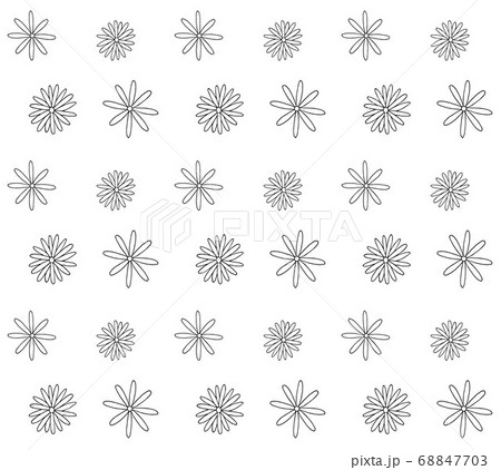 Vector seamless pattern of hand drawn flower Vector seamless pattern of hand drawn flower 68847703