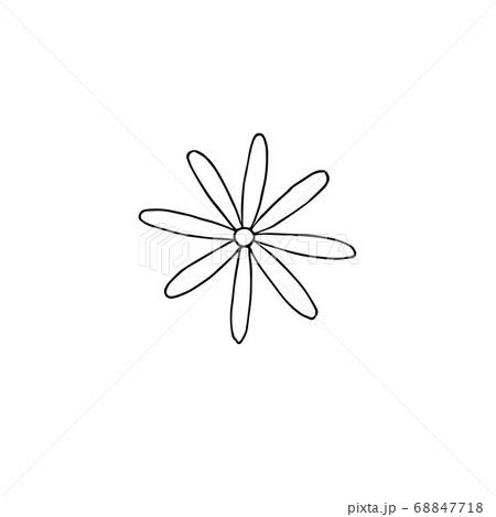 Vector hand drawn doodle sketch flower 68847718