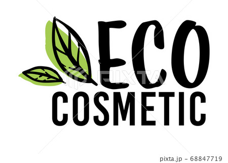 Eco cosmetic, cosmetology label or product emblem vector 68847719