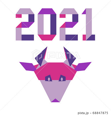 New Year Bull Ox Symbol 2021 Chinese Origami 68847875