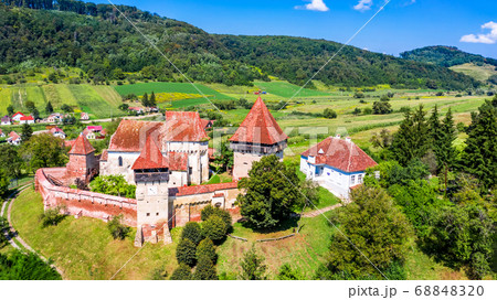 Alma Vii, Romania - Fortified church in Sibiu, Transylvania Alma Vii, Romania - Fortified church in Sibiu, Transylvania 68848320