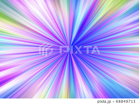 光 放射線 光線 背景 青 紫 ピンク カラフル イラストのイラスト素材