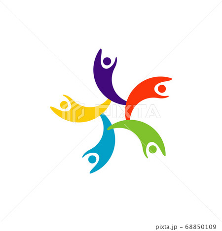 Community graphic design template vector isolated 68850109