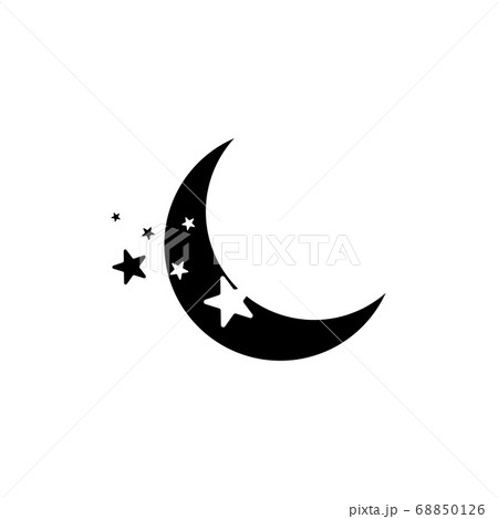Sickle moon graphic design template vector 68850126