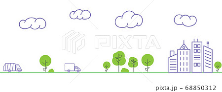 dump truck carries the garbage from the city for recycling 68850312