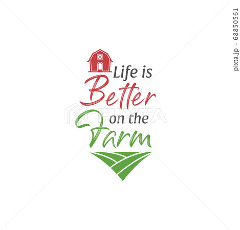 Farm quote lettering typography Farm quote lettering typography 68850561