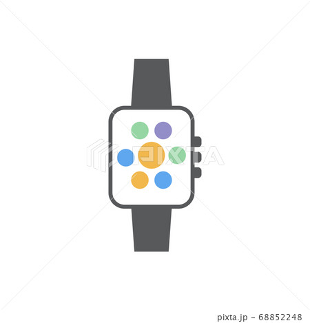 Smartwatch icon design template vector isolated Smartwatch icon design template vector isolated 68852248