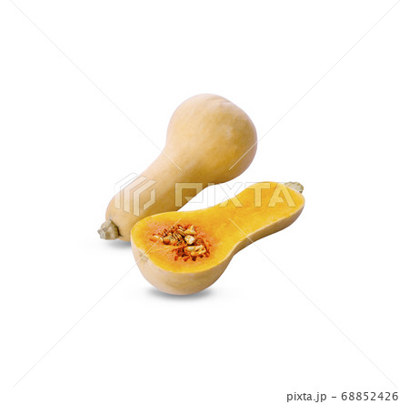 butternut squash isolated on white background 68852426