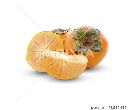 persimmons isolated on the white background. 68852456