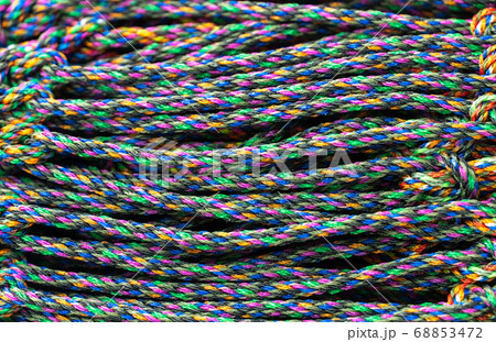 texture of colorfull rope abstract background 68853472