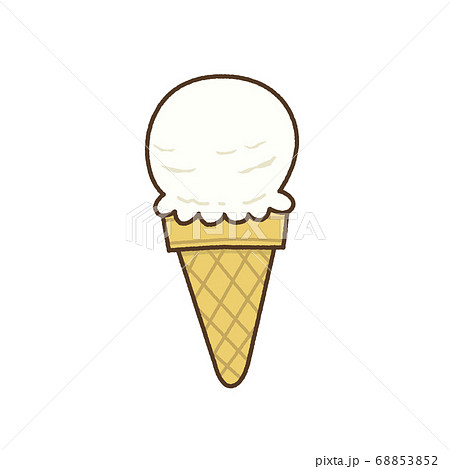 アイスクリーム バニラのイラスト素材