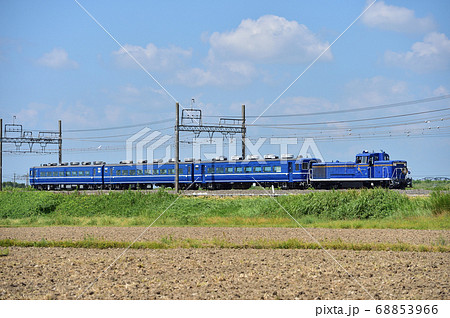 東武鉄道　東武日光線　新古河－栗橋　DE10-1109＋14系 68853966