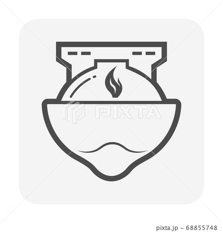 liquefied natural gas or LNG gas and gas tank on 68855748