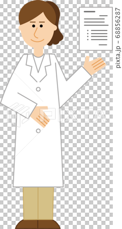 女白大褂研究員持有證件 68856287