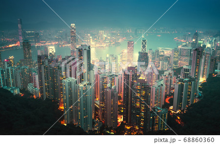 Hong kong from the Victoria peak Hong kong from the Victoria peak 68860360