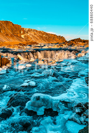 Iceland's breathtaking mountain landscape in Iceland's breathtaking mountain landscape in 68860440