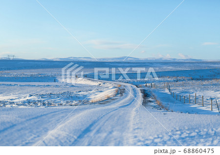 breathtaking winter landscape of Iceland. View 68860475
