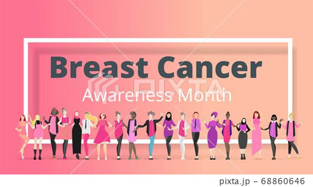 October Breast cancer Awareness month with pink 68860646