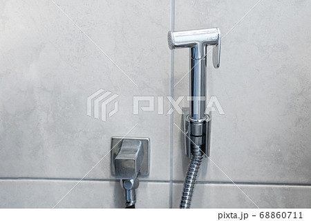 Hygienic shower. Substitute of toilet paper. Hygienic shower. Substitute of toilet paper. 68860711