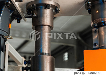 Industrial automotive machine tool equipment parts details close up Industrial automotive machine tool equipment parts details close up 68861838